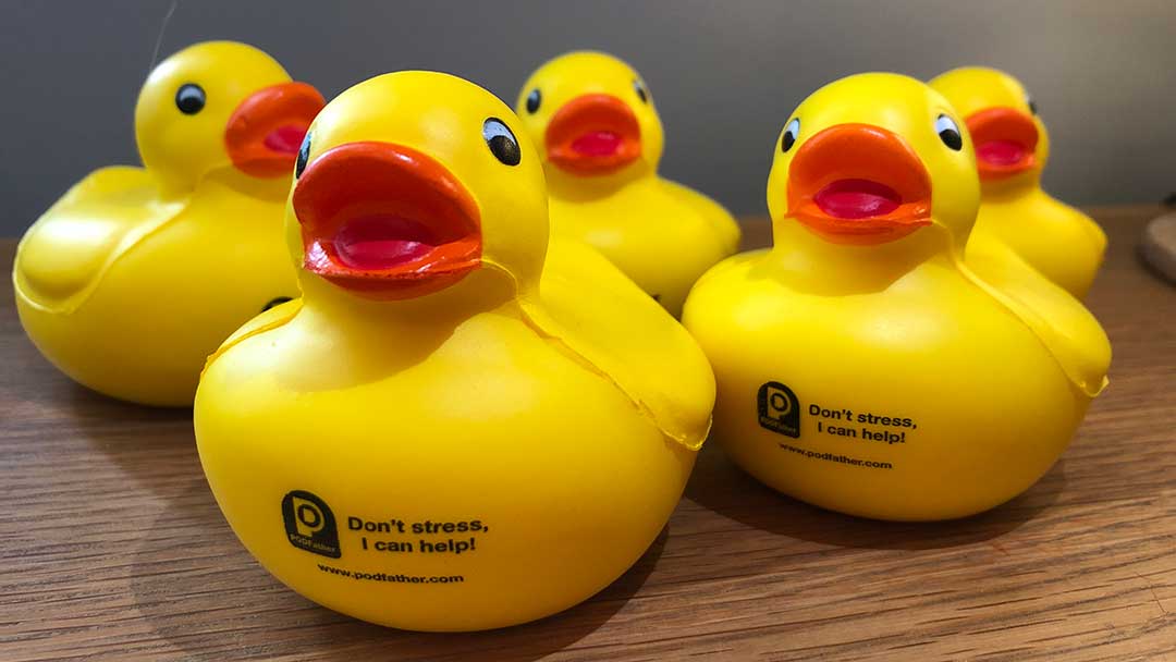 Podduck with old Podfather branding