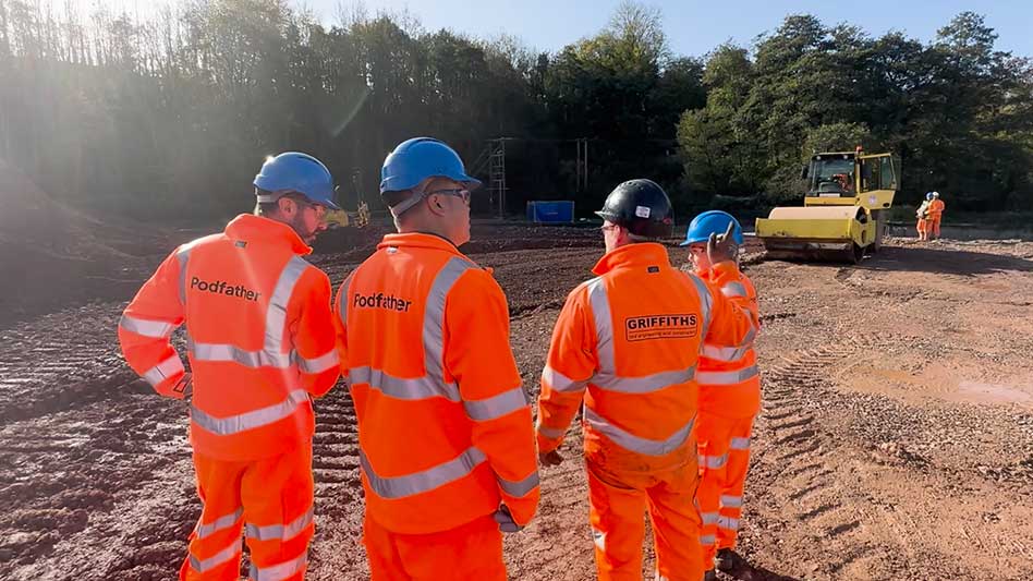 Podfather and Griffiths team talking