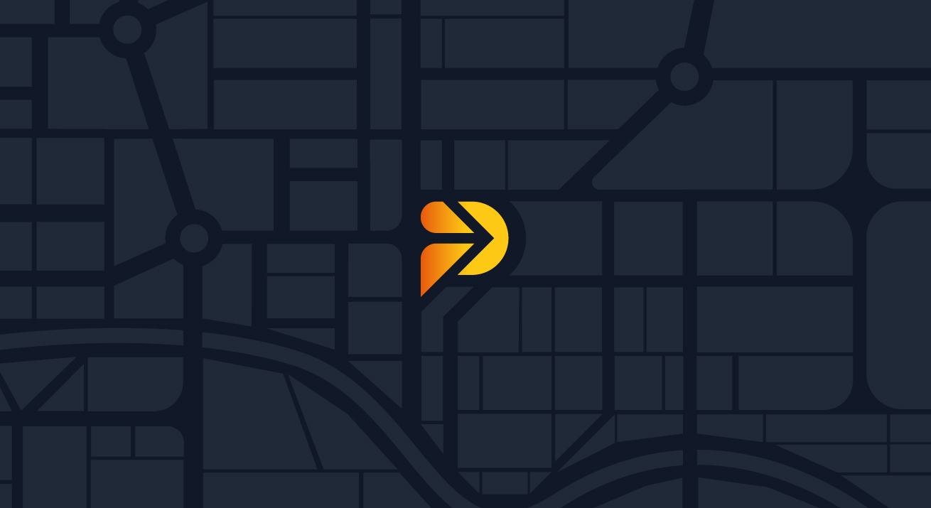 Dark blue with yellow P